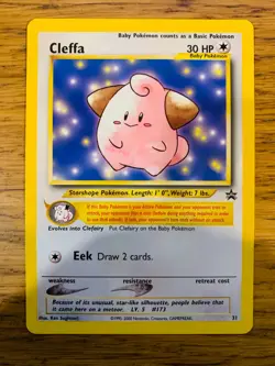 Cleffa No.31 WOTC Black Star Promo Pokemon Card! FAST & FREE P&P! - Image 2