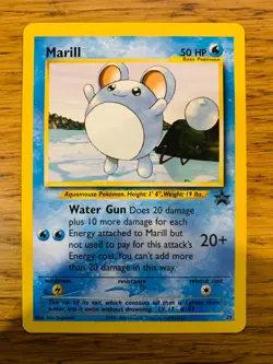 Marill No.29 WOTC Black Star Promo Pokemon Card! FAST & FREE P&P! - Image 2