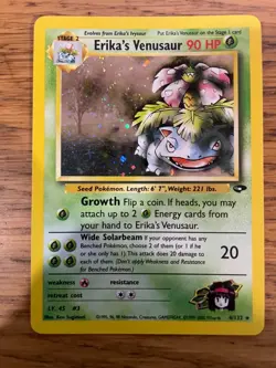 NEAR MINT! Erika's Venusaur (4/132) Holo Gym Challenge Pokemon Card! FREE P&P! - Image 1