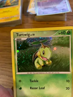 LP! Turtwig DP01 Diamond & Pearl Black Star Promo Holo Pokemon Card! - Image 3