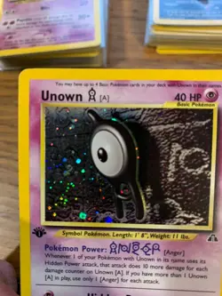 1st Edition Unown A (14/75) Holo Neo Discovery Set Pokemon Card! FREE P&P! - Image 5