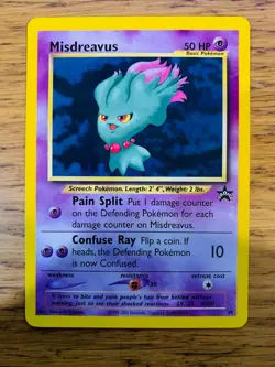 Misdreavus No.39 WOTC Black Star Promo Pokemon Card! FAST & FREE P&P! - Image 2