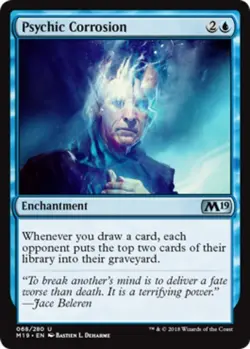 Psychic Corrosion Light Play, English Magic the Gathering MTG Core Set 2019 - Image 1