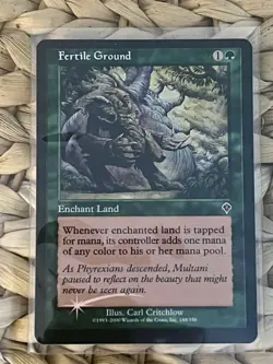 MTG Magic the Gathering - Foil - Misprint - Miscut Upside Down - Fertile Ground - Image 1