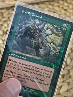 MTG Magic the Gathering - Foil - Misprint - Miscut Upside Down - Fertile Ground - Image 4