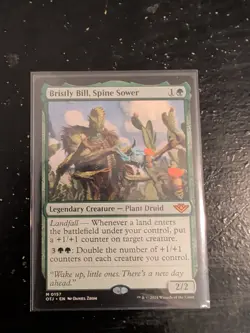 MTG Bristly Bill, Spine Sower Outlaws of Thunder Junction Near Mint Condition - Image 1