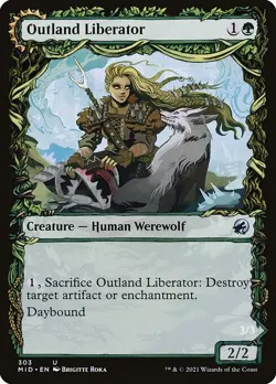 Outland Liberator (Showcase) Innistrad: Midnight Hunt NM MTG Non-Foil - Image 1