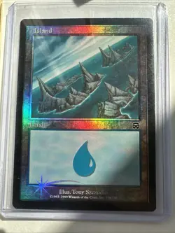 Island Foil Card Magic the Gathering Mercadian Masques Edition #338 - Image 1