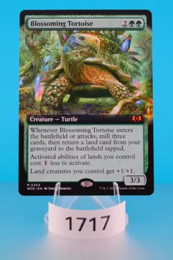 MTG Blossoming Tortoise (Extended Art) Wilds of Eldraine Regular #354 - Image 1