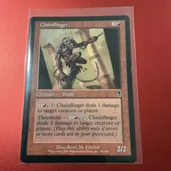 Magic the Gathering MTG Odyssey 2001 Card | Chainflinger 181/350 LP - Image 1