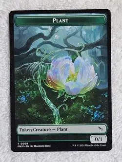 MTG Plant Token Art Card #9 Murders at Karlov Manor Magic Card Token NM - Image 1