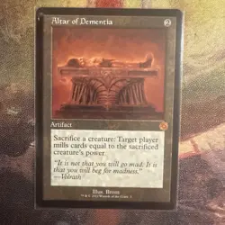 MTG 1x RETRO Altar of Dementia # 3 The Brothers' War Magic the Gathering x1 NM - Image 1
