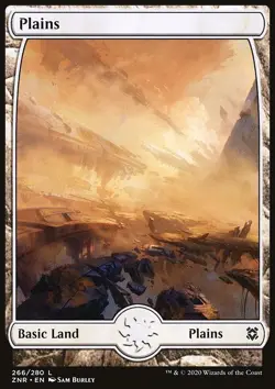 MTG Magic the Gathering Plains (266/457) Zendikar Rising NM - Image 1