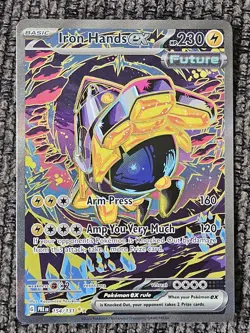 Iron Hands Ex 154/131 Prismatic Evolutions Special Illustration Rare Pokemon TCG - Image 1