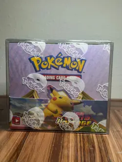 SEALED Pokemon Sword and Shield Vivid Voltage Booster Box (w/ protective case) - Image 1