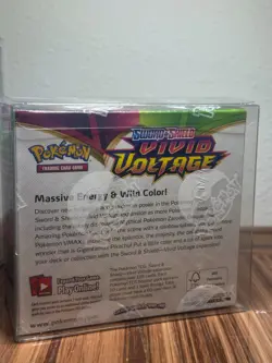 SEALED Pokemon Sword and Shield Vivid Voltage Booster Box (w/ protective case) - Image 2