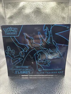 Phantasmal Flames Pokemon Center ETB Elite Trainer Box And Case *Torn Seal* Read - Image 2