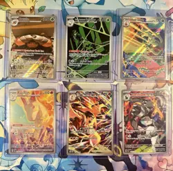 Lot of 6 Destined Rivals Pokemon TCG Full Art Near Mint Typhlosion Houndoom - Image 1