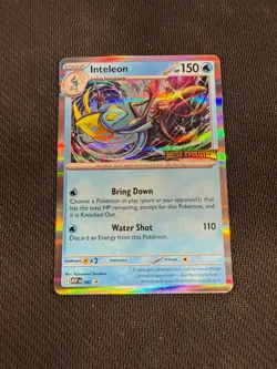 Pokemon Inteleon 002 Black Star Promo Mega Evolution Stamped - Image 1