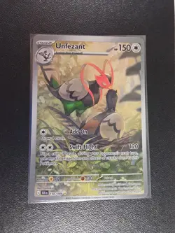 Unfezant 150/086 Pokemon TCG White Flare Black Bolt Illustration Rare Card - Image 1
