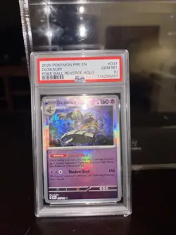 2025 Pokemon Pre En Dusknoir Poke Ball Reverse Holo PSA 10 - Image 2