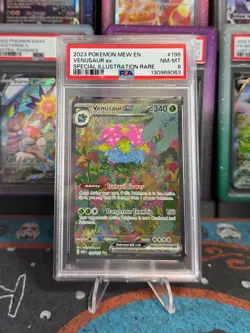 Venusaur ex SPECIAL ILLUSTRATION RARE 2023 POKEMON Mew EN-151 #198 PSA 8 Card - Image 1