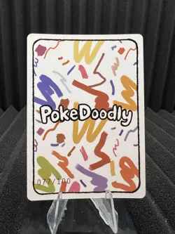 Vaporeon 77/100 - Numbered Hit Holo - PokeDoodly Fan Art - Pokemon NM - Image 2