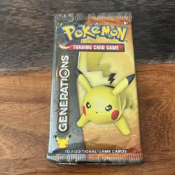 Pokemon TCG Factory Sealed Generations Booster Pack Pikachu Art - Image 1