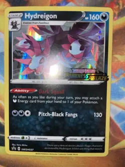 Pokemon - Hydreigon (Prerelease) - SWSH037 - SWSH: Sword & Shield Promo NM - Image 1