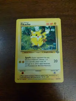 Pokemon Card Pikachu Jungle 60/64 WOTC Card Unlimited LP-NM - Image 1