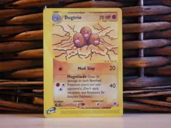 Pokemon DUGTRIO 44/165 | RARE | LP Light Play | Expedition | 2002 - Image 1