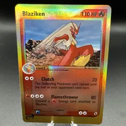 2003 Pokemon Card - Ruby & Sapphire 15/109 - BLAZIKEN (reverse holo) - Image 1