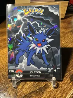 2025 Pokemon Crystal Card Collection Black Dark Edition #135 Jolteon Holo - Image 1