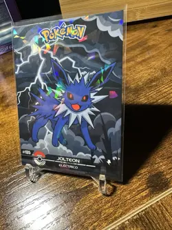 2025 Pokemon Crystal Card Collection Black Dark Edition #135 Jolteon Holo - Image 2