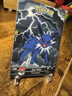 2025 Pokemon Crystal Card Collection Black Dark Edition #135 Jolteon Holo - Image 3