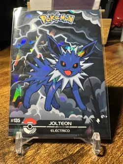 2025 Pokemon Crystal Card Collection Black Dark Edition #135 Jolteon Holo - Image 4