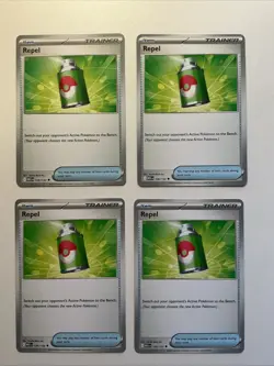 Pokemon TCG Repel Trainer x4 - NM - Image 1