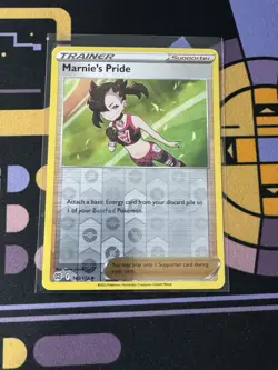 Brilliant Stars - Reverse Holo - Marnie's Pride 145/172 Uncommon Pokemon TCG - Image 1