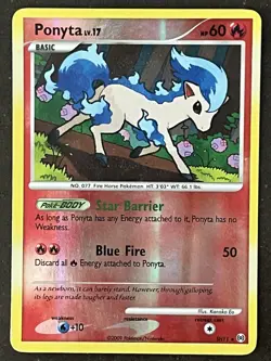 Ponyta (Shiny) SH11 Arceus Reverse Holo - 2009 Pokemon Trading Card - Image 1