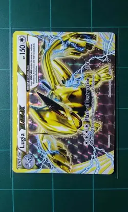 Pokemon Card XY Fates Collide # 79 Lugia BREAK Holo Rare 2016 Nintendo Creased - Image 1