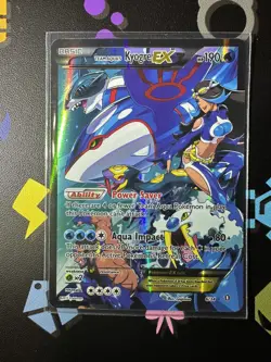Pokemon TCG Card Team Aqua's Kyogre EX #6/34 Double Crisis Ultra Rare - Image 1