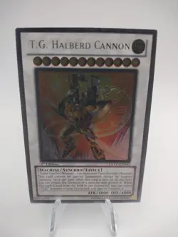 T.G. Halberd Cannon EXVC-EN043 Extreme Victory 1st Edition Holographic Yu-Gi-Oh! - Image 1