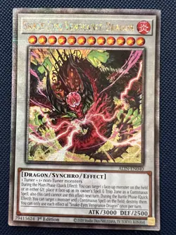 Yugioh Snake-Eyes Vengeance Dragon ALIN-EN040 Quarter Century Secret Rare NM - Image 1