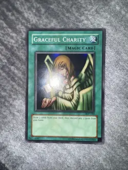 Yu-Gi-Oh Graceful Charity SDP-040 Starter Deck Pegasus Unlimited Super Rare - Image 1