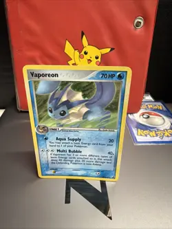 Pokemon Vaporeon EX TCG Holo Card Unseen Forces 19/115 Rare Lp+ - Image 1