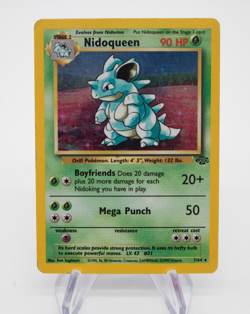 Nidoqueen Jungle Holo Pokemon Card Base Fossil WOTC MP - Image 1