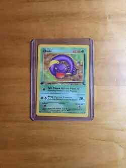 Ekans 46/62 Fossil 1st Edtion 1999 Common Vintage Pokemon TCG Card NM - Image 3