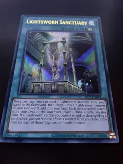 Lightsworn Sanctuary SDLI-EN024 - 1st Edition NM - Ultra Rare Yugioh Card TCG - Image 1
