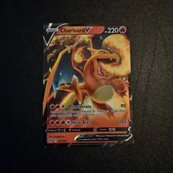 Pokemon TCG Charizard v Ultra Rare Holo Card 017/172 Brilliant Stars - Image 1