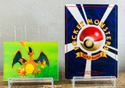(EX) Charizard Meiji Evolution 3D Lenticular Japanese Pokemon Card 1998 Vintage - Image 3